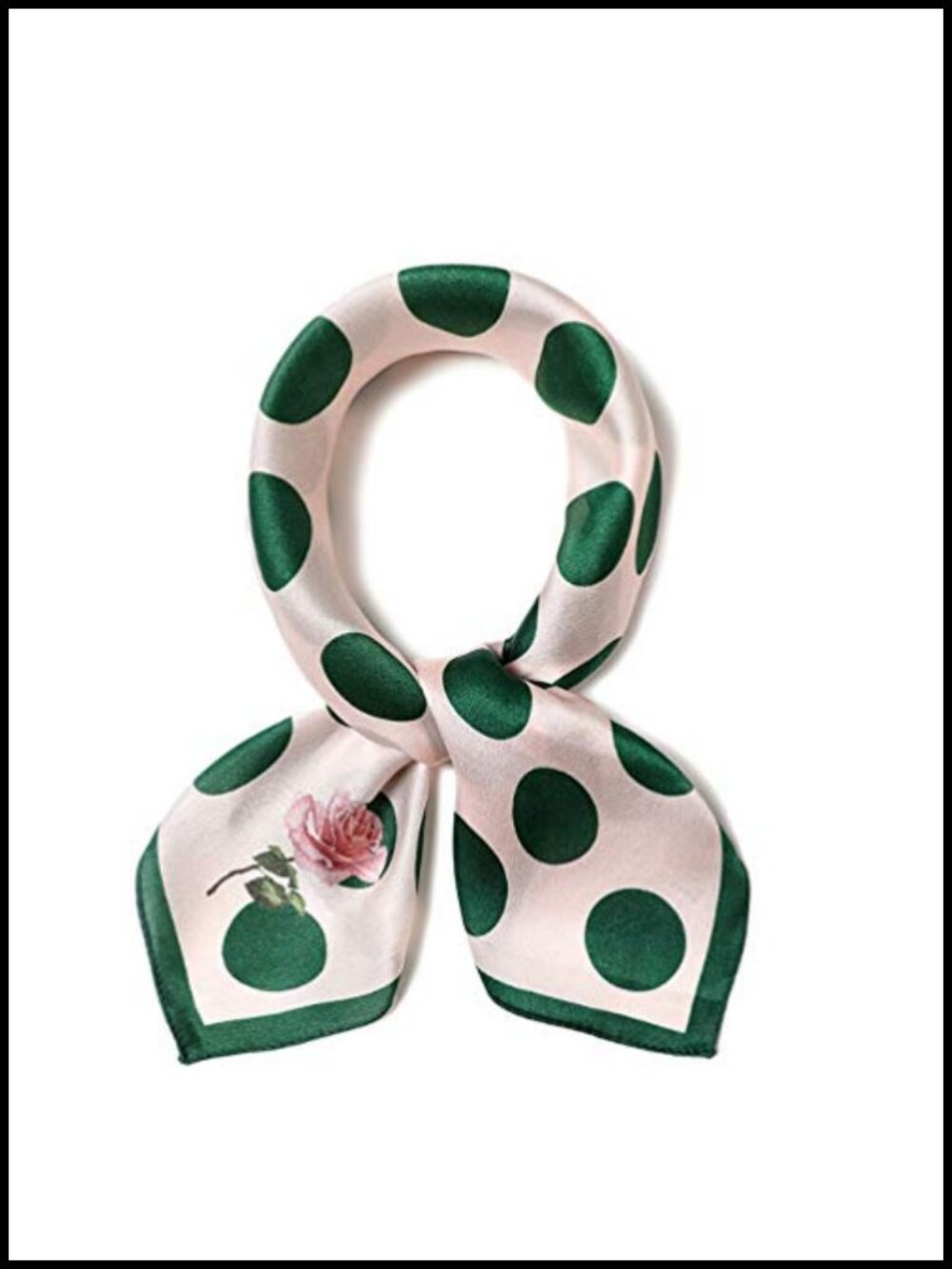 100% Mulberry Silk Scarf 21x21 Small Square Neck Scarf for Women